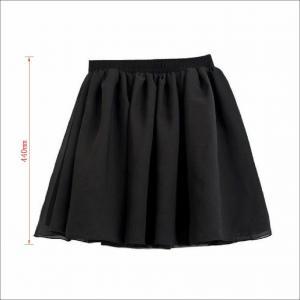 Vogue Lady Retro High Waist Pleated Double Layer..